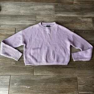 Wild Fable Womens XS Purple Knit Sweater Cozy Whimsigoth Whimsical Romantic